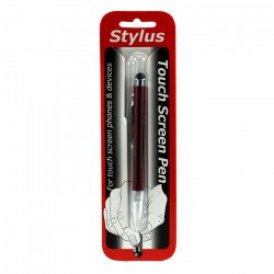 2 in 1 Stylus Touch Pen with Writing Pen (Red)